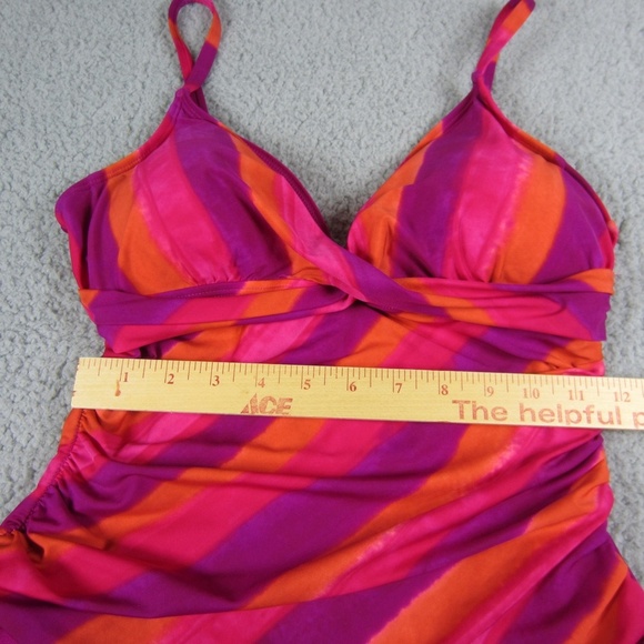 Lauren Ralph Lauren Swimsuit Womens 10 One piece  stretchy Beach colorful *Read* - Picture 5 of 15